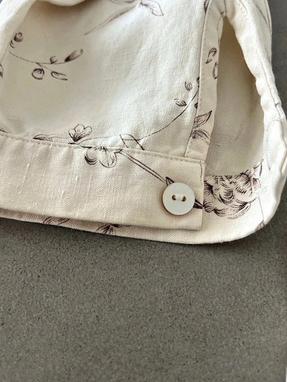 Pendleton Floral Button Down Shirt in Cream & Brown - Picture 8 of 9